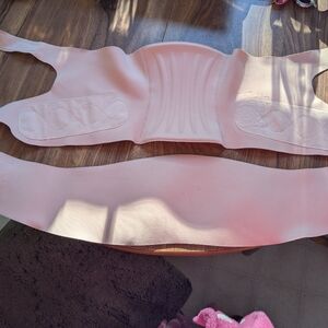 Women's Light Pink Waist & Back Support Shapewear Belt